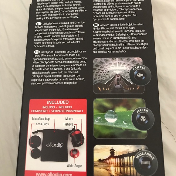 NIB OlloClip 3 in 1 lens for iPhone 5, iPod touch - Picture 2 of 2